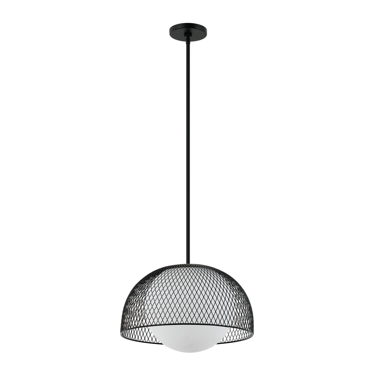 Raimond - Suspension à tige Globe satiné