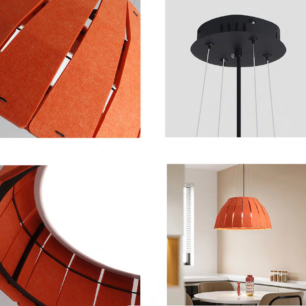 AMANDA LED scalloped dome acoustic