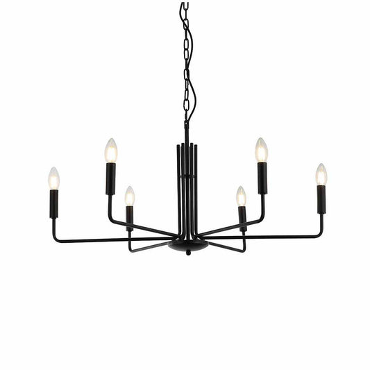 Delphi - Lustre à 6 lumières