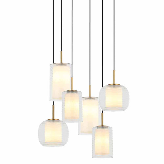 Kelly - Pendentif - 6 Lumière
