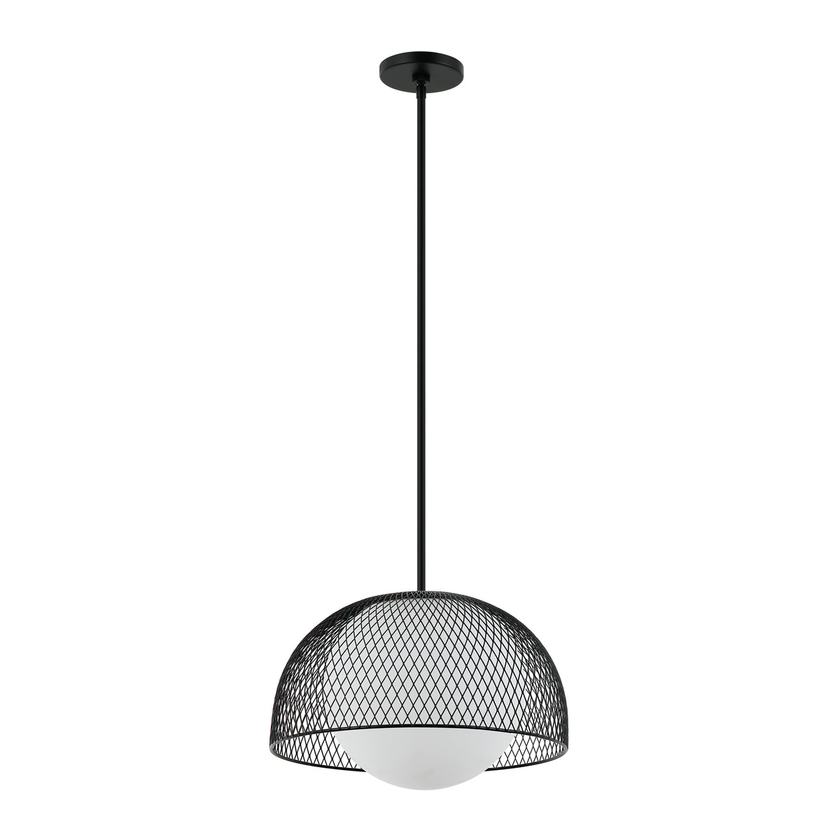 Raimond - Suspension à tige Globe satiné