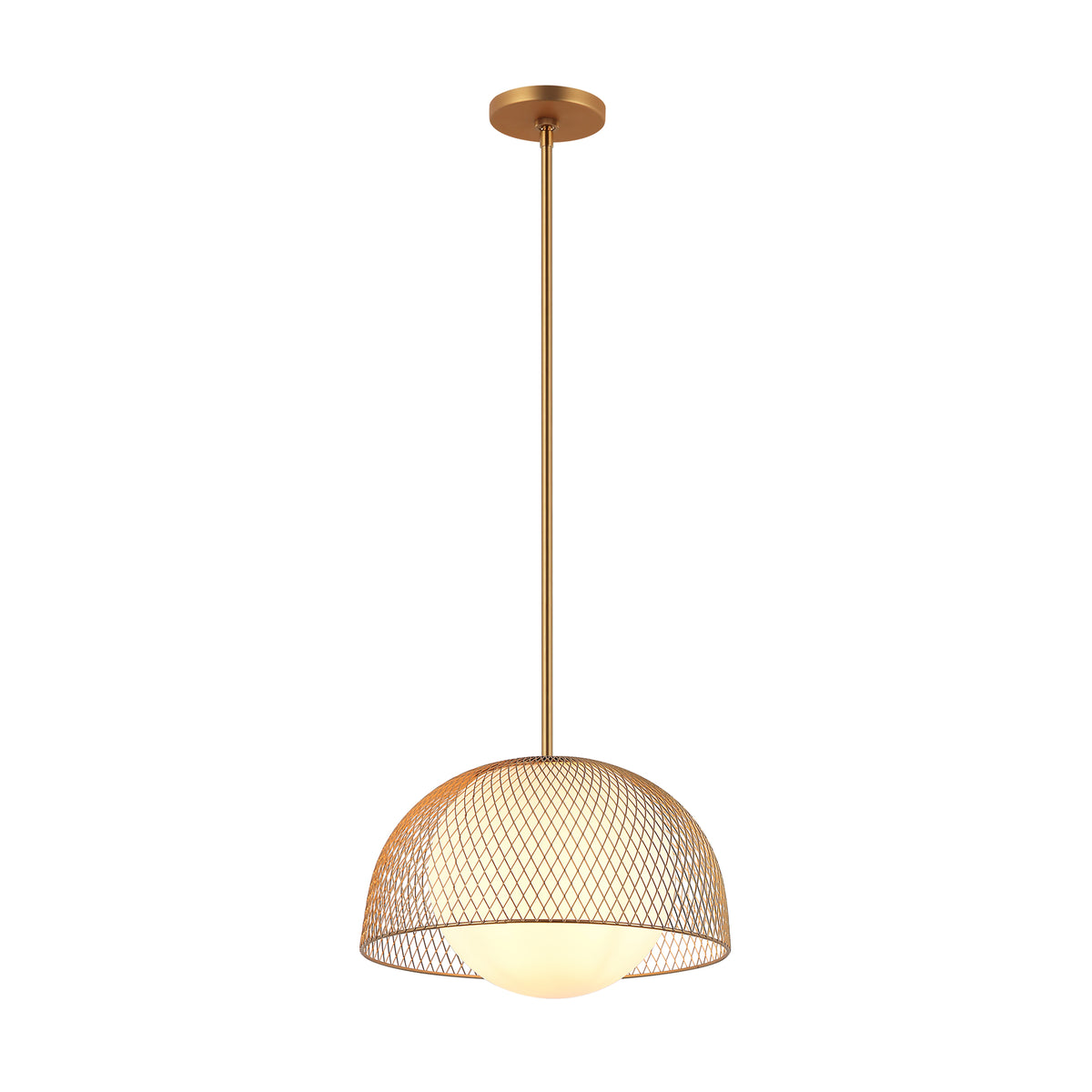Raimond - Suspension à tige Globe satiné
