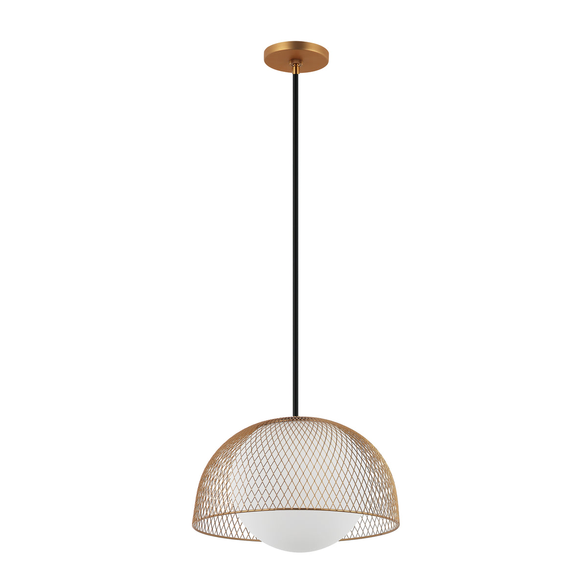Raimond - Suspension à tige Globe satiné