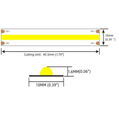 LED COB de 10 mm à haut rendement