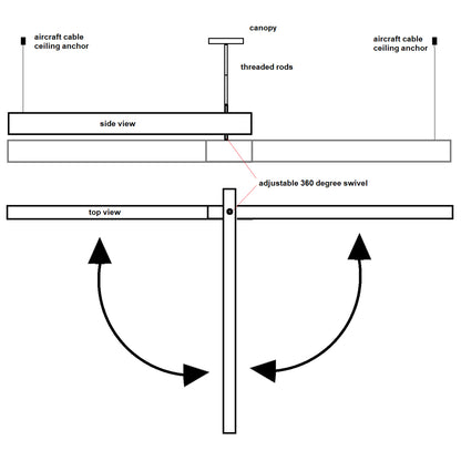 Leedon Stacked Pendant (0-10V Dimming)