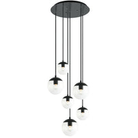 Load image into Gallery viewer, Tuxedo-Clear 6-Light Pendant