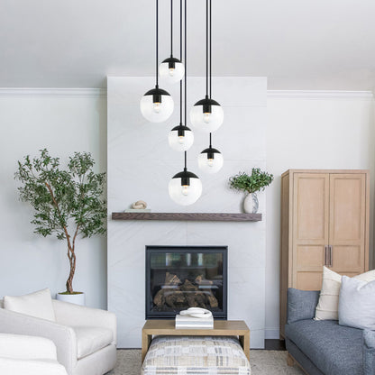 Tuxedo-Clear 6-Light Pendant