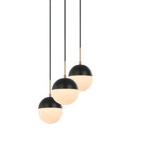 Load image into Gallery viewer, Tuxedo 3-Light Pendant
