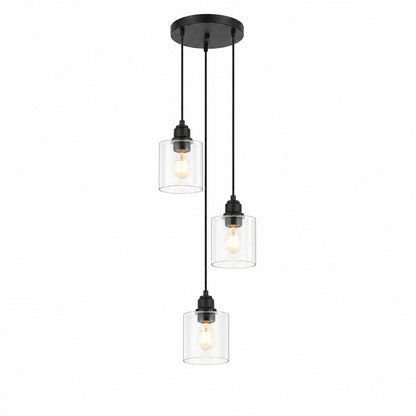 Fulton Clear - Pendant 3 Light