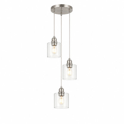 Fulton Clear - Pendant 3 Light