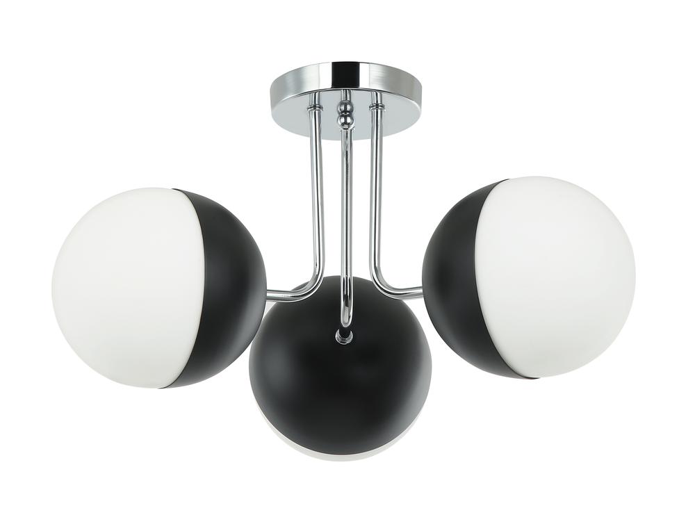 Tuxedo 3-Light Semi-Flush