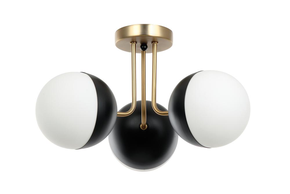 Tuxedo 3-Light Semi-Flush