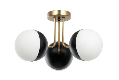 Tuxedo 3-Light Semi-Flush