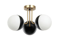 Load image into Gallery viewer, Tuxedo 3-Light Semi-Flush